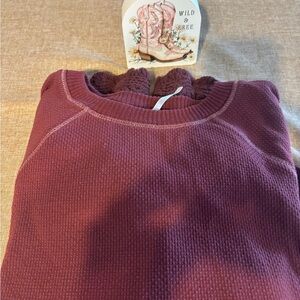 Women's Burgundy Sweater